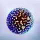 Shows a picture of a Hepatitis B cell